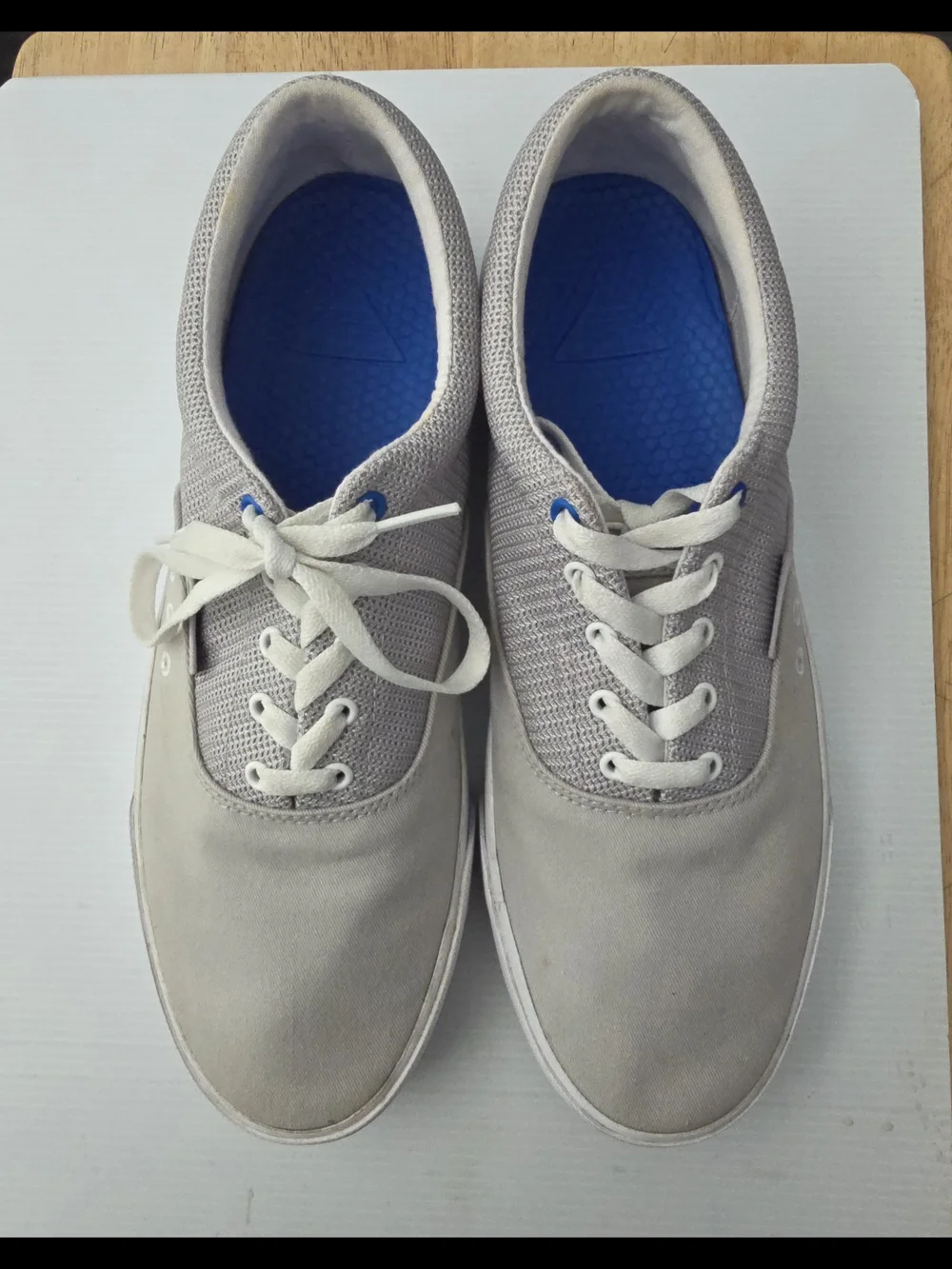 Columbia Men's Slack Tide Light Gray Canvas Boat Shoes